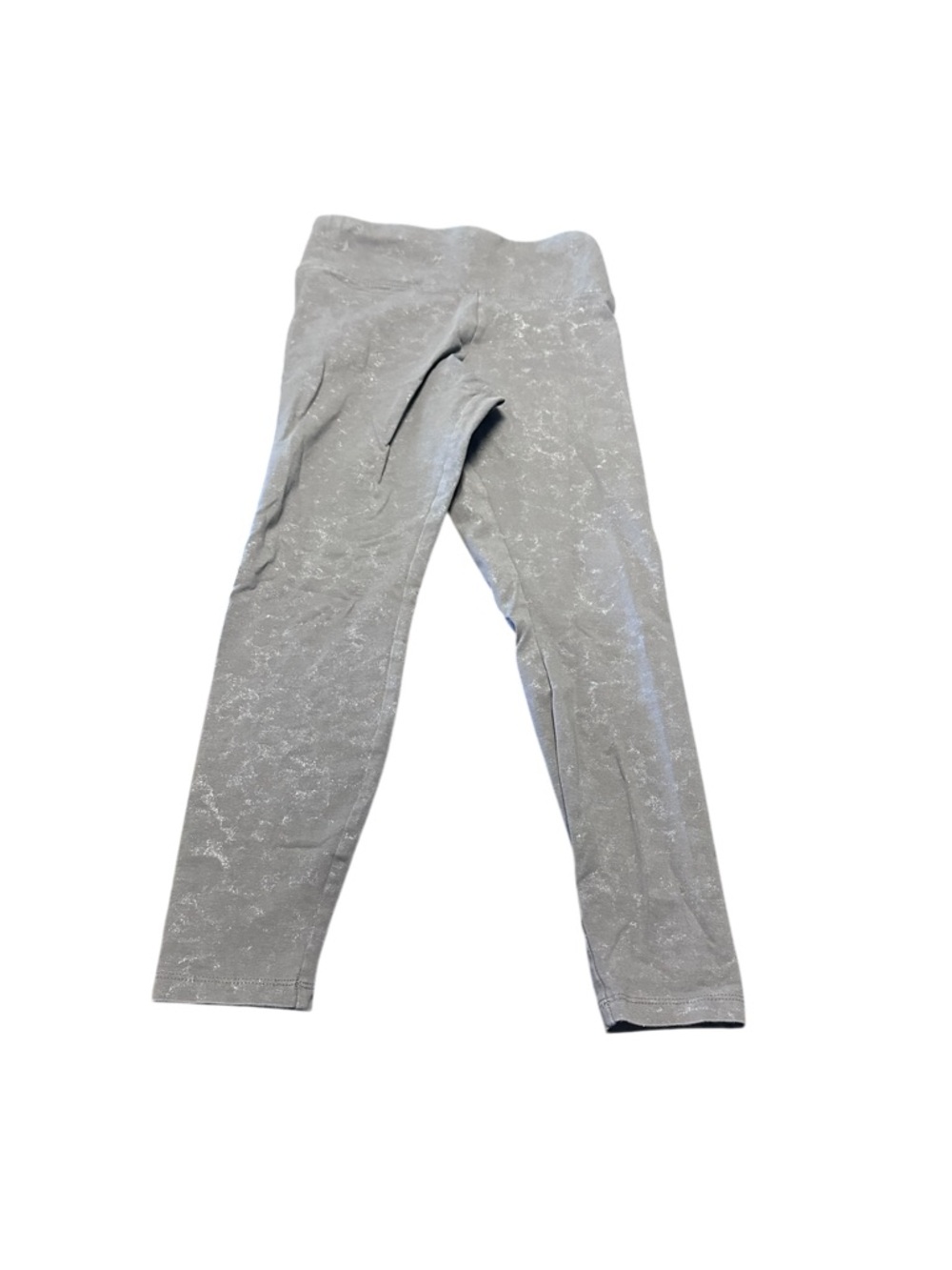Express Girls Silver-Gray Sparkle Leggings